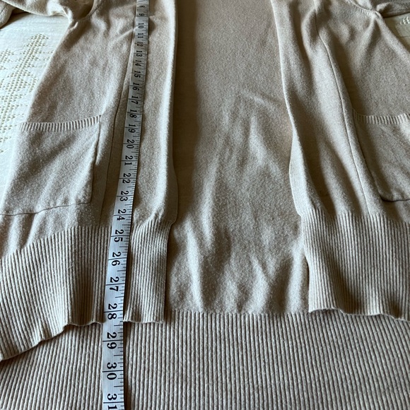 DREAMERS BY DEBUT Tan Long Sleeve Light Weight Long Sleeve Cardigan  Size S/M - Picture 10 of 12